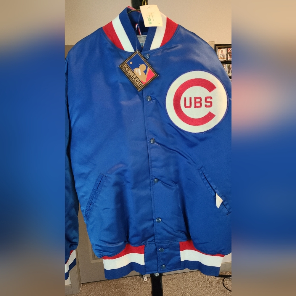 Chicago Cubs Vintage 90s Satin Bomber Jacket